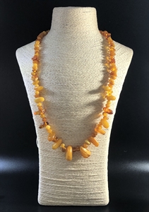 Бусы из природного балтийского янтаря, 66 см , Калининград, СССР, 1980-е гг. 002039 - фото 23810