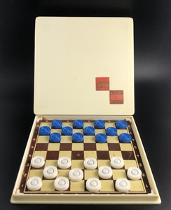 Шашки «Горки Ленинские», дорожный набор на магнитах, СССР, 1980-е гг. 002044 - фото 23907