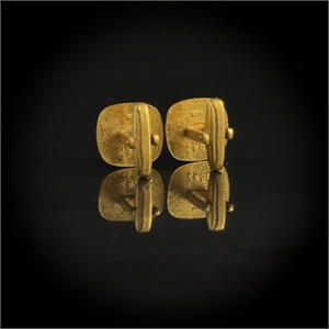 Запонки с эмалью «Голубь», СССР, 1960-е гг. 002058