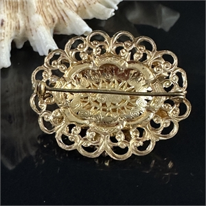 Винтажная чешская брошь «Aurora Borealis», 1970-е гг. 002060