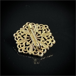 Винтажная чешская брошь «Цветочек», 1970-е гг. 002064