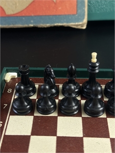 Шахматы, дорожный набор на магнитах,  СССР, 1980-е гг. 002069