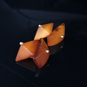 Запонки из натурального янтаря, СССР, 1970-1980-е гг. 001233 - фото 4453