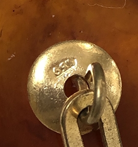 Запонки из формованного янтаря, СССР, 1976 год 001426 - фото 4481