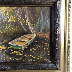 Золото осени. Дроздов Андрей Юрьевич. Холст, масло, Россия, 2006 г. 000283 - фото 4557