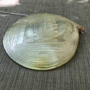 Икона на раковине (перламутр), «Тайная вечеря», Палестина, XIX век 000027 - фото 4630