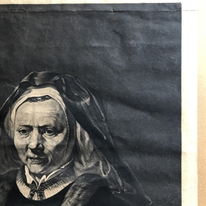 Антикварный эстамп "Жена Рембрандта", Лондон, 1777 г. 000117 - фото 590