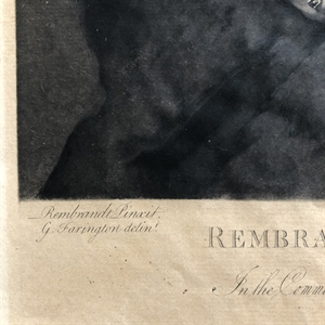 Антикварный эстамп "Жена Рембрандта", Лондон, 1777 г. 000117 - фото 595