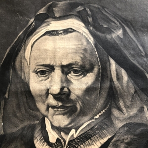 Антикварный эстамп "Жена Рембрандта", Лондон, 1777 г. 000117 - фото 599