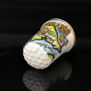 Коллекционный наперсток ISLE of WIGHT, фарфор, Англия, 1970-1980-е гг. 001462 - фото 6500