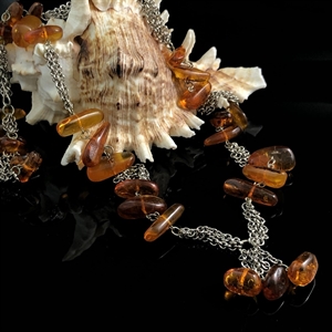 Колье из природного балтийского янтаря, СССР, 1980-е гг. 001243 - фото 6599