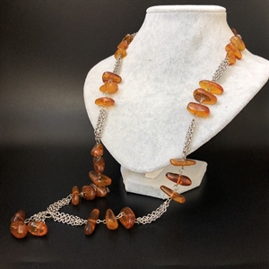 Колье из природного балтийского янтаря, СССР, 1980-е гг. 001243 - фото 6600