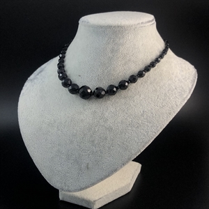 Короткие чешские бусы из гранёного стекла, 40 см, 1970-е гг. 001695 - фото 6802