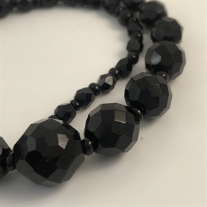 Короткие чешские бусы из гранёного стекла, 40 см, 1970-е гг. 001695 - фото 6804