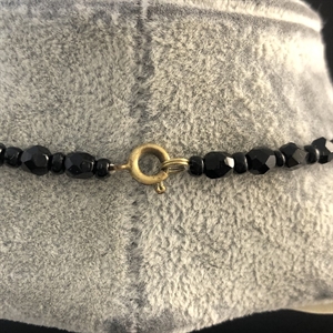 Короткие чешские бусы из гранёного стекла, 40 см, 1970-е гг. 001695 - фото 6807