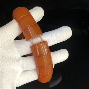 Браслет из прессованного Балтийского янтаря , Калининград, СССР, 1980-е гг. 001267 - фото 761