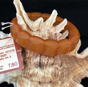 Браслет из прессованного Балтийского янтаря, Калининград, СССР, 1980-е гг. 001314 - фото 764