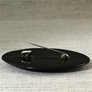 Лаковая брошь-миниатюра «Рябинушка», Мстера, СССР, 1980-90 гг. 001169 - фото 7684