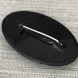 Лаковая брошь-миниатюра «Рябинушка», СССР, Мстёра, 1980-90 гг. 001336 - фото 7719