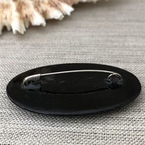 Лаковая брошь-миниатюра «Рябинушка», СССР, Мстёра, 1980-90 гг. 001345 - фото 7760