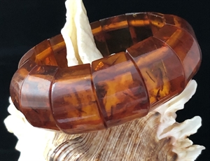 Браслет из формованного балтийского янтаря , Калининград, СССР, 1980-е гг. 001422 - фото 829