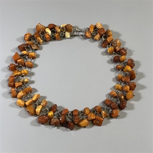 Ожерелье из природного балтийского янтаря, СССР, 1960-е гг. 000717 - фото 9072