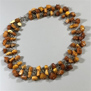 Ожерелье из природного балтийского янтаря, СССР, 1960-е гг. 000717 - фото 9073