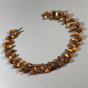 Ожерелье из природного балтийского янтаря, СССР, 1960-е гг. 000717 - фото 9075
