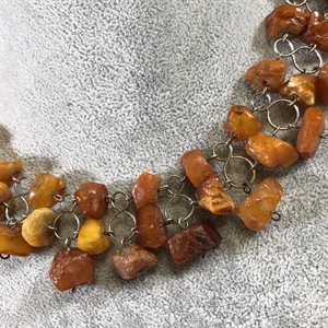 Ожерелье из природного балтийского янтаря, СССР, 1960-е гг. 000717 - фото 9076