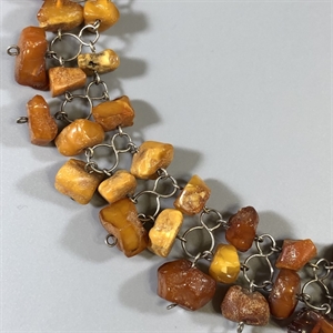 Ожерелье из природного балтийского янтаря, СССР, 1960-е гг. 000717 - фото 9078