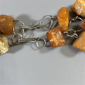 Ожерелье из природного балтийского янтаря, СССР, 1960-е гг. 000717 - фото 9082