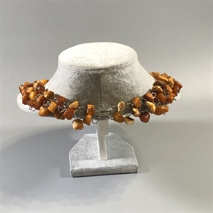 Ожерелье из природного балтийского янтаря, СССР, 1960-е гг. 000717 - фото 9088